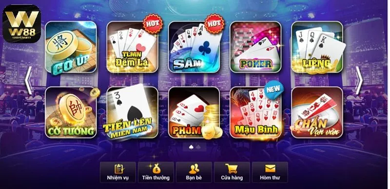 Giới thiệu về game bài đổi thưởng tại W88